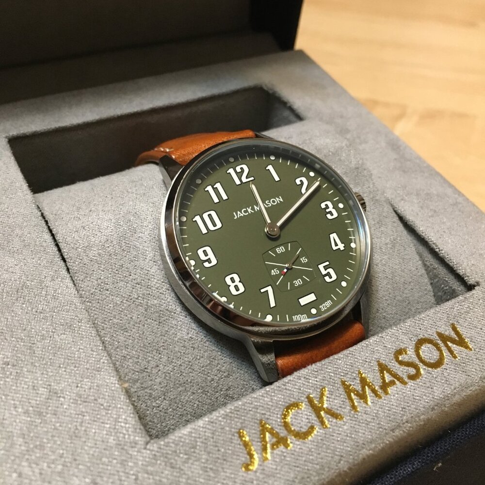 Jack Mason Green 38mm Field Watch (Quartz)